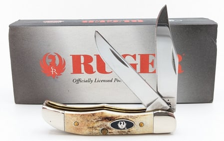 2005 Case XX Ruger Burnt Stag Hunter TH52165 w/ Tin