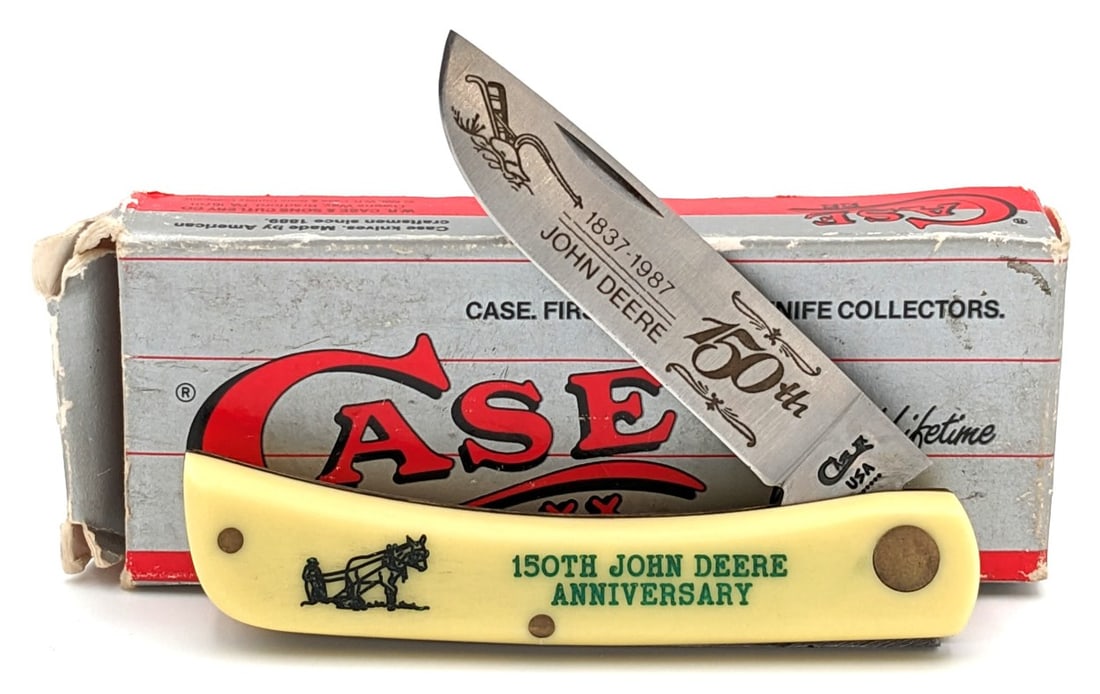 1994 Case XX John Deere 150th Anni Synth Yellow Sod Buster Jr. 3137 w/ Box (1 of 4)