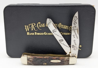 Ltd 1984 Case XX Tennesseans for Texas Houston & Crockett Trapper 6254 w/ Case