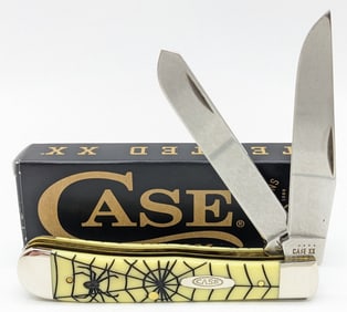 2022 Case XX Spider Web Synthetic Yellow Trapper 3254 w/ Box