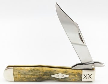2022 Case XX Smooth Olive Green Bone Cheetah 6111 1/2L