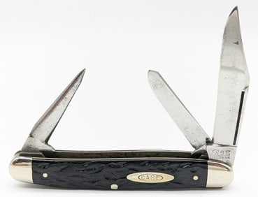 1920-40 Case XX  Tested Rough Black Stockman with Punch