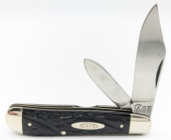 1920-40 Case XX Tested Rough Black Dogleg Jack Knife 62028 1/2