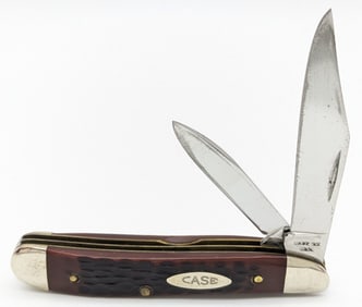 1976 Case XX Jigged Delrin Peanut 6220 Rare Double Stamp