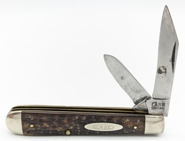 1920-40 Case XX Tested Green Bone Jack Knife 6214