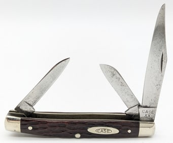 1940-64 Case XX Jigged Bone Medium Stockman 6244