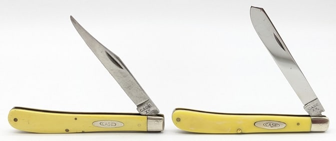 (2) 1940-64 Case XX Synthetic Yellow Slimline Trapper 31048