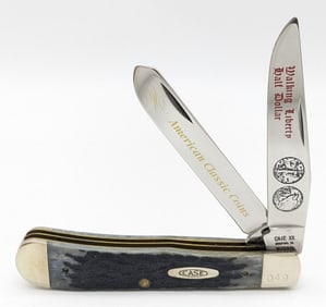 Ltd 1992 Case XX Walking Liberty Black Bone Trapper BK6254