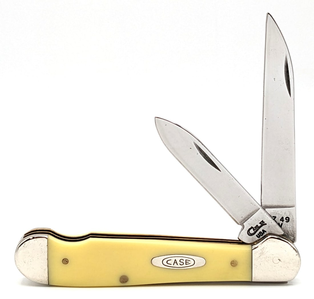 1998 Case XX Synth Yellow Easy Open Copperhead EZ 49 (1 of 4)