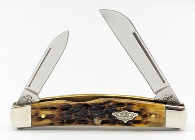 2017 Case XX Amber Bone 2-Blade Congress Knife 62052