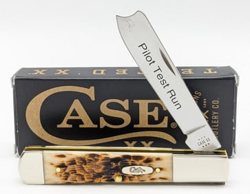 2024 Case XX Pilot Test Run Amber Bone Razor 61005RAZ w/ Box