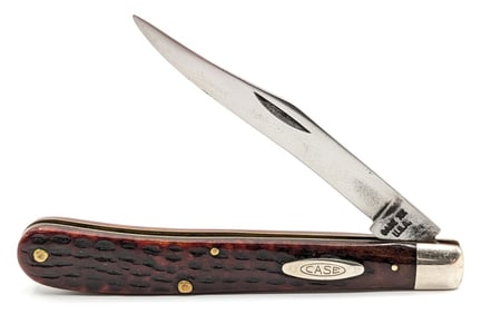 1965-69 Case XX Jigged Bone Slimline Trapper 61048