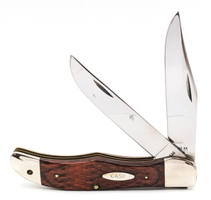 1980 Case XX Jigged Wood Folding Hunter 6265
