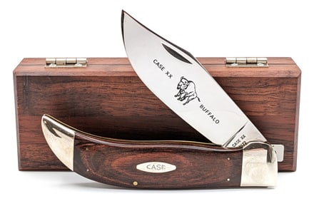 1965-69 Case XX Smooth Wood Buffalo P172 w/ Case