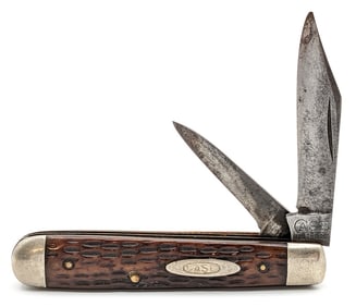 1920-40 Case Tested XX Jigged Green Bone Jack Knife