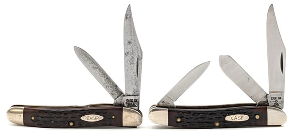 1971 & 85 Case XX Jigged Delrin Stockmans