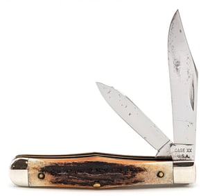 1976 Case XX Stag Small Coke Bottle Knife Rehandled 5225 1/2