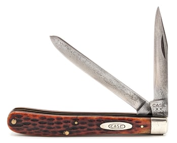 1940-64 Case XX Jigged Bone Slimline Trapper 62048