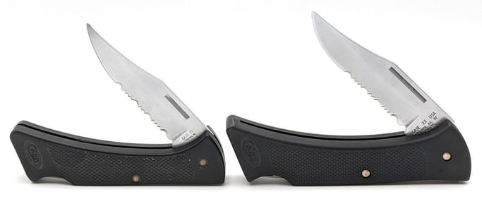 1992 Case XX Synth Black Lockback Knives