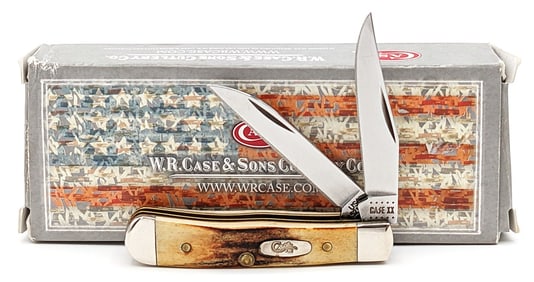 2021 Case XX Stag Wharncliffe Tiny Trapper 52154W w/ Box