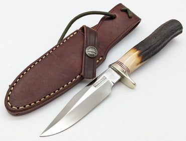 Randall Model 5 4in Stag Camp & Trail Knife w/ Sheath