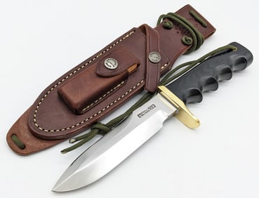 Randall Model 18 5-1/2in Smooth Spine Attack Survival Knife w/ Sheath