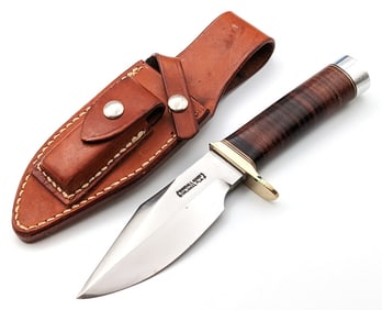 Vtg Randall Model 19 5in Bushmaster w/ Sheath
