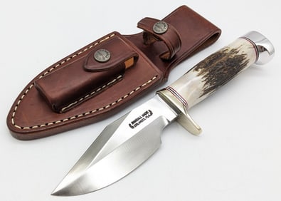 Randall Model 19 4-1/2in Stag Bushmaster w/ Sheath