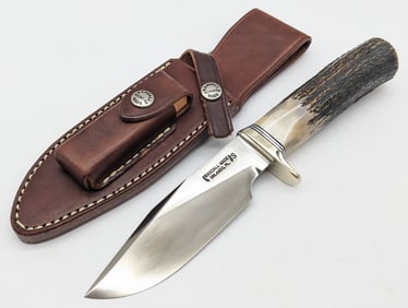 Randall Stag Handle Sergeant Model Knife w/ Sheath