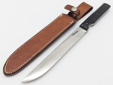 Vtg Randall Model 10 Salt Fisherman 7in Utility Knife w/ Sheath