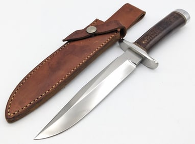 J.G. Reeves Randall Style Brown Micarta Fighter w/ Sheath