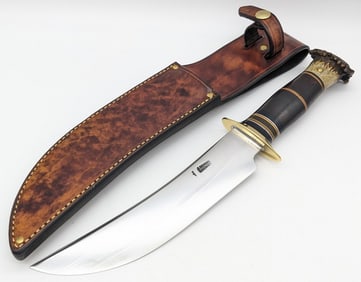 2025 Jim Behring Treeman Scagel Style 8in Hunter w/ Sheath