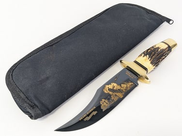 Ltd Schrade WWII Pearl Harbor Commemorative Stag Handle Hunter