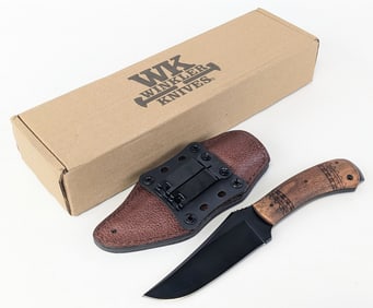 Winkler Knives Tribal Pattern Woodsman Knife w/ Sheath & Box