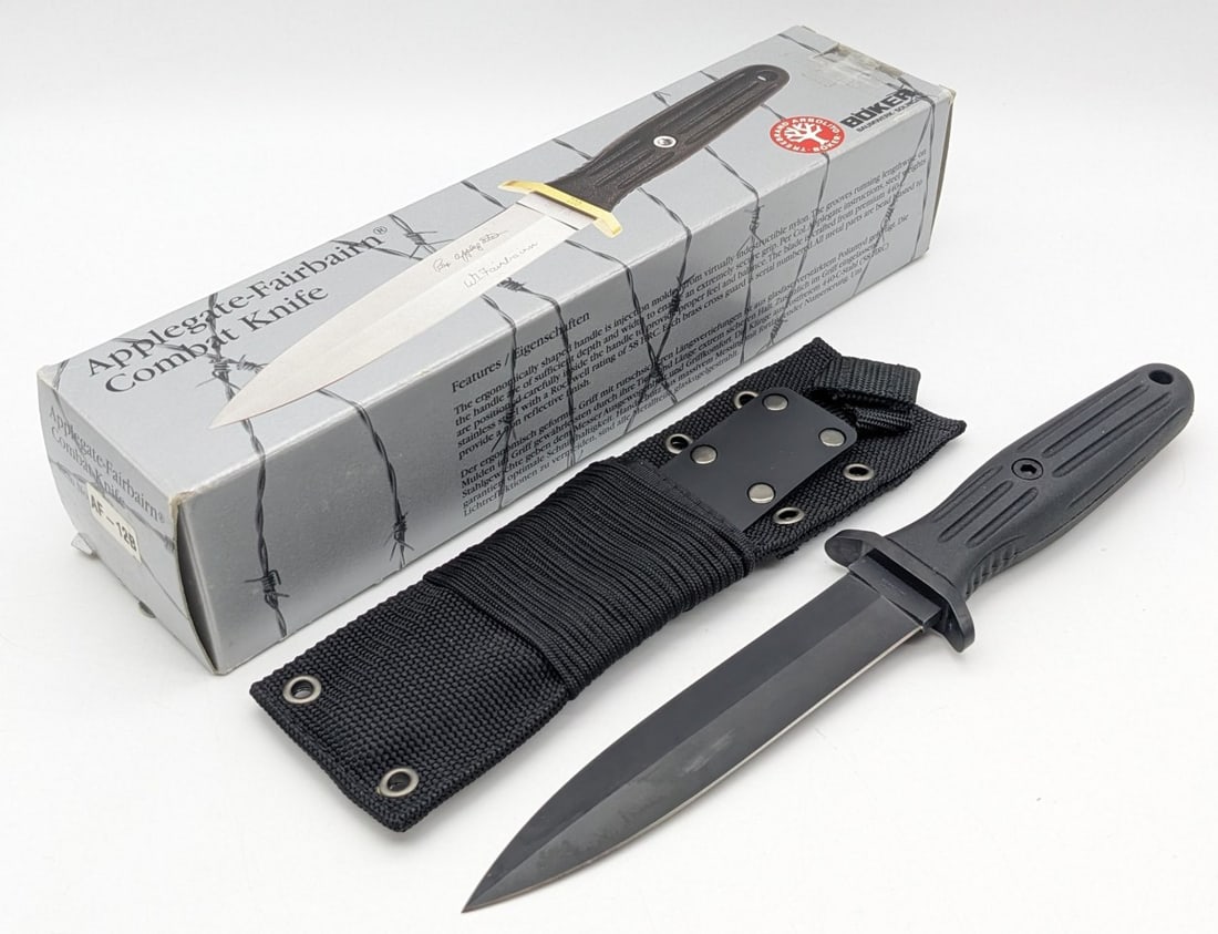 NIB Boker Applegate-Fairbairn Combat Knife w/ Sheath (1 of 8)