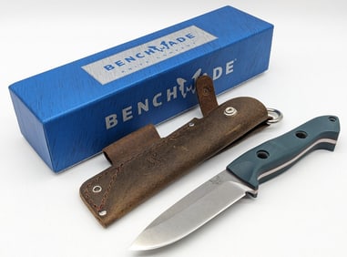 NIB Benchmade Bushcrafter 162 w/ Leather Sheath