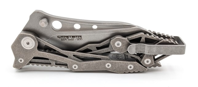 Ltd Quartermaster Knives G&G Hawk QTR-12 Flipper Folder w/ Box