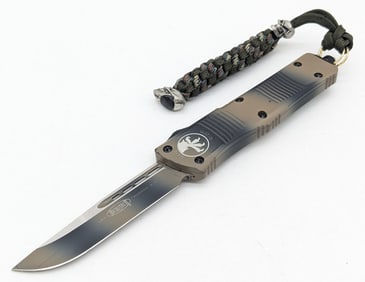 2015 Microtech Troodon Tan Camo OTF Auto Knife