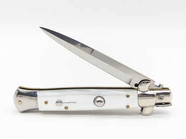 Inox Italy Faux Pearl Stiletto Switchblade Knife