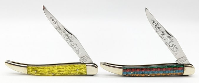 Parker Cutlery Co. Celluloid Saturday Night Special Toothpick Knives