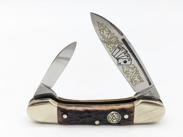 Ltd Battle Axe Brand The Gambler Jig Bone Canoe Knife