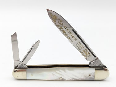 Ltd 1982 Frank Buster Fight'n Rooster The Albemarle Mother of Pearl Whittler