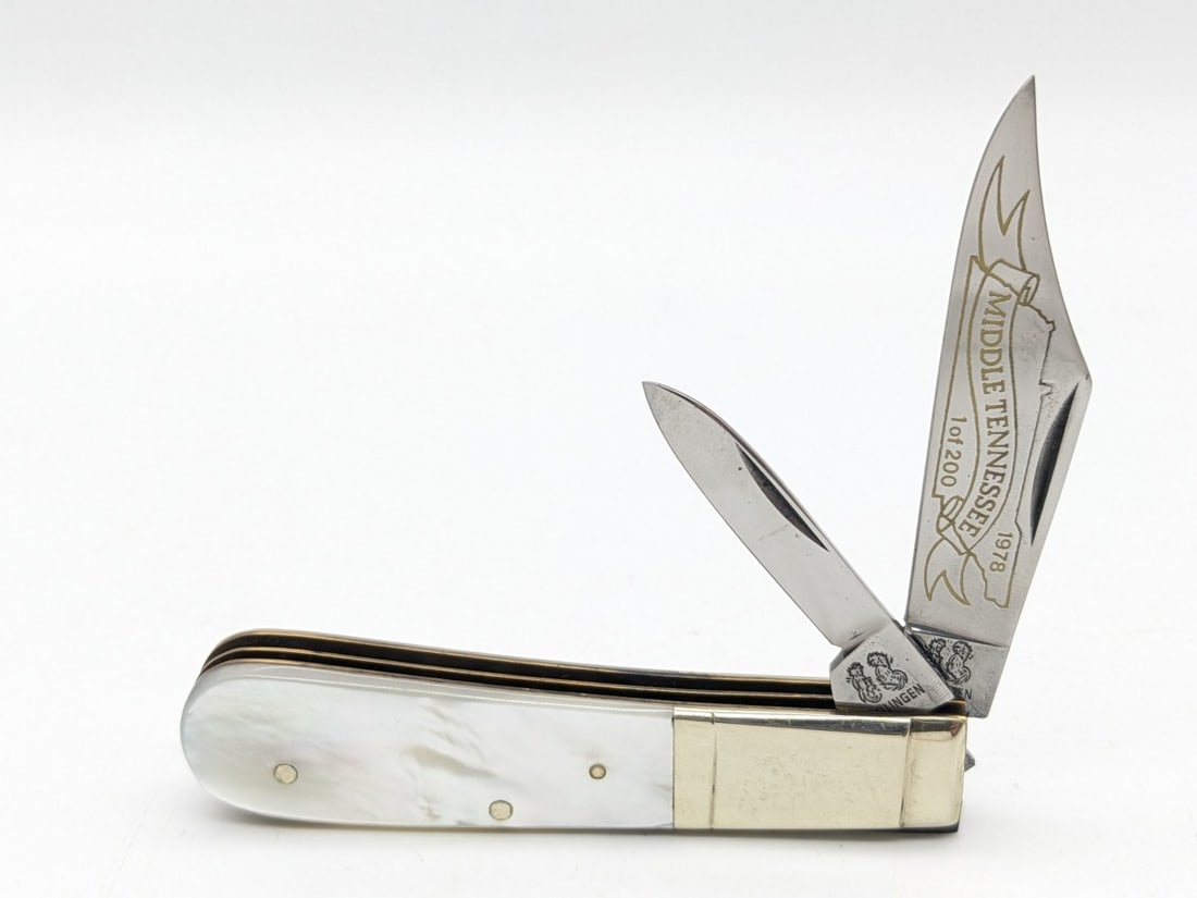 Ltd 1978 Frank Buster Fight'n Rooster Middle Tennessee Mother of Pearl Barlow (1 of 4)