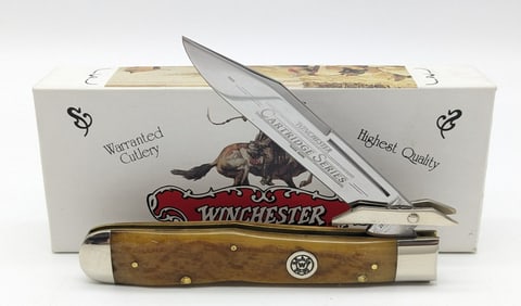 2003 Winchester Cartridge Series .30-30 Win Antique Green Bone Cheetah 190121 w/ Box