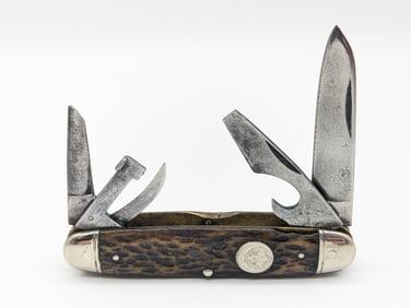 Vtg Remington Jig Bone Scout Knife RS3333