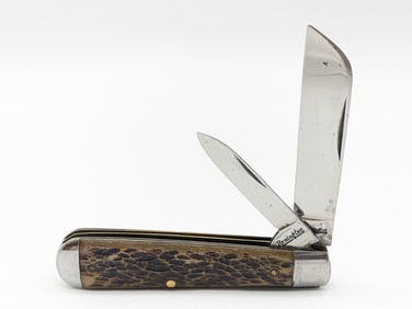 Vtg Remington Jig Bone Wharncliffe Jack Knife