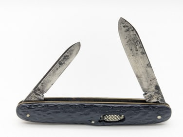 Flylock Knife Co. Rough Black 2-Blade Switchblade Knife
