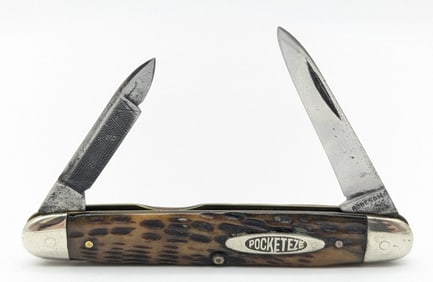 Robeson Shur-Edge Pocket Eze Jig Bone Jack Knife