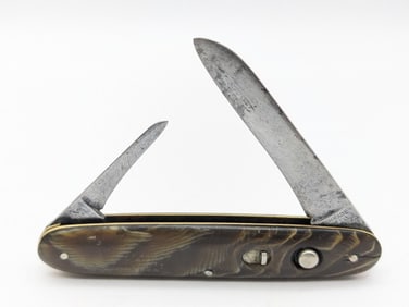 Schrade Cut Co. Green Celluloid 2-Blade Switchblade Knife