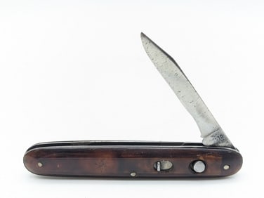 G. Schrade Presto Tortoise Shell Celluloid Press Button Switchblade Knife